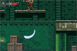 In game image of Pirates of the Caribbean: Dead Man's Chest on the Nintendo Game Boy Advance.
