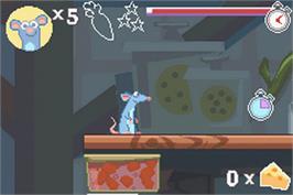 In game image of Ratatouille on the Nintendo Game Boy Advance.