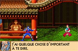 In game image of Revenge Of Shinobi, The on the Nintendo Game Boy Advance.