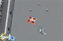 In game image of Robot Wars - Advanced Destruction on the Nintendo Game Boy Advance.