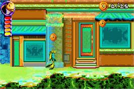 In game image of Shark Tale on the Nintendo Game Boy Advance.