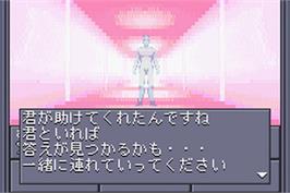 In game image of Shin Megami Tensei: Devil Children: Messiah Riser on the Nintendo Game Boy Advance.