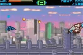 In game image of Sigma Star Saga on the Nintendo Game Boy Advance.