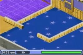 In game image of Sims 2 on the Nintendo Game Boy Advance.