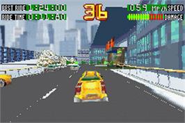 In game image of Smashing Drive on the Nintendo Game Boy Advance.