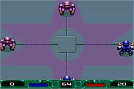 In game image of Speedball 2 - Brutal Deluxe on the Nintendo Game Boy Advance.