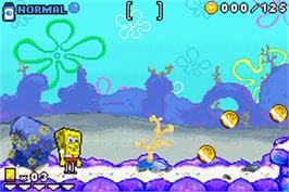 In game image of Spongebob Squarepants - Revenge Of The Flying Dutchman on the Nintendo Game Boy Advance.