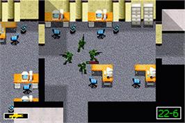 In game image of Sum of All Fears on the Nintendo Game Boy Advance.