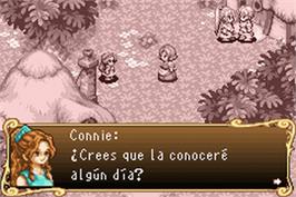 In game image of Sword of Mana on the Nintendo Game Boy Advance.