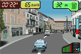In game image of Taxi 3 on the Nintendo Game Boy Advance.