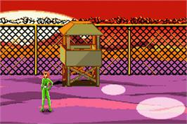 In game image of Totally Spies on the Nintendo Game Boy Advance.
