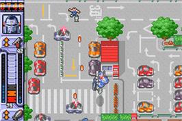 In game image of Toy Robot Force on the Nintendo Game Boy Advance.