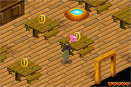In game image of Treasure Planet on the Nintendo Game Boy Advance.