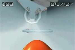 In game image of Ultimate Winter Games on the Nintendo Game Boy Advance.