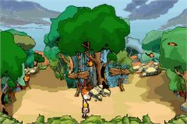 In game image of Wild Thornberrys Movie, The on the Nintendo Game Boy Advance.