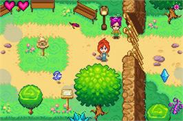 In game image of Winx Club on the Nintendo Game Boy Advance.