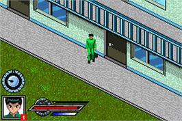 In game image of Yu Yu Hakusho - Ghost Files - Spirit Detective on the Nintendo Game Boy Advance.