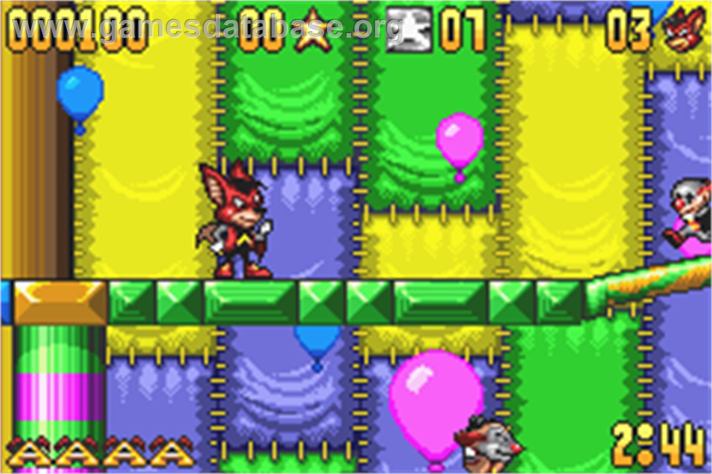 Aero The Acro-bat - Nintendo Game Boy Advance - Artwork - In Game