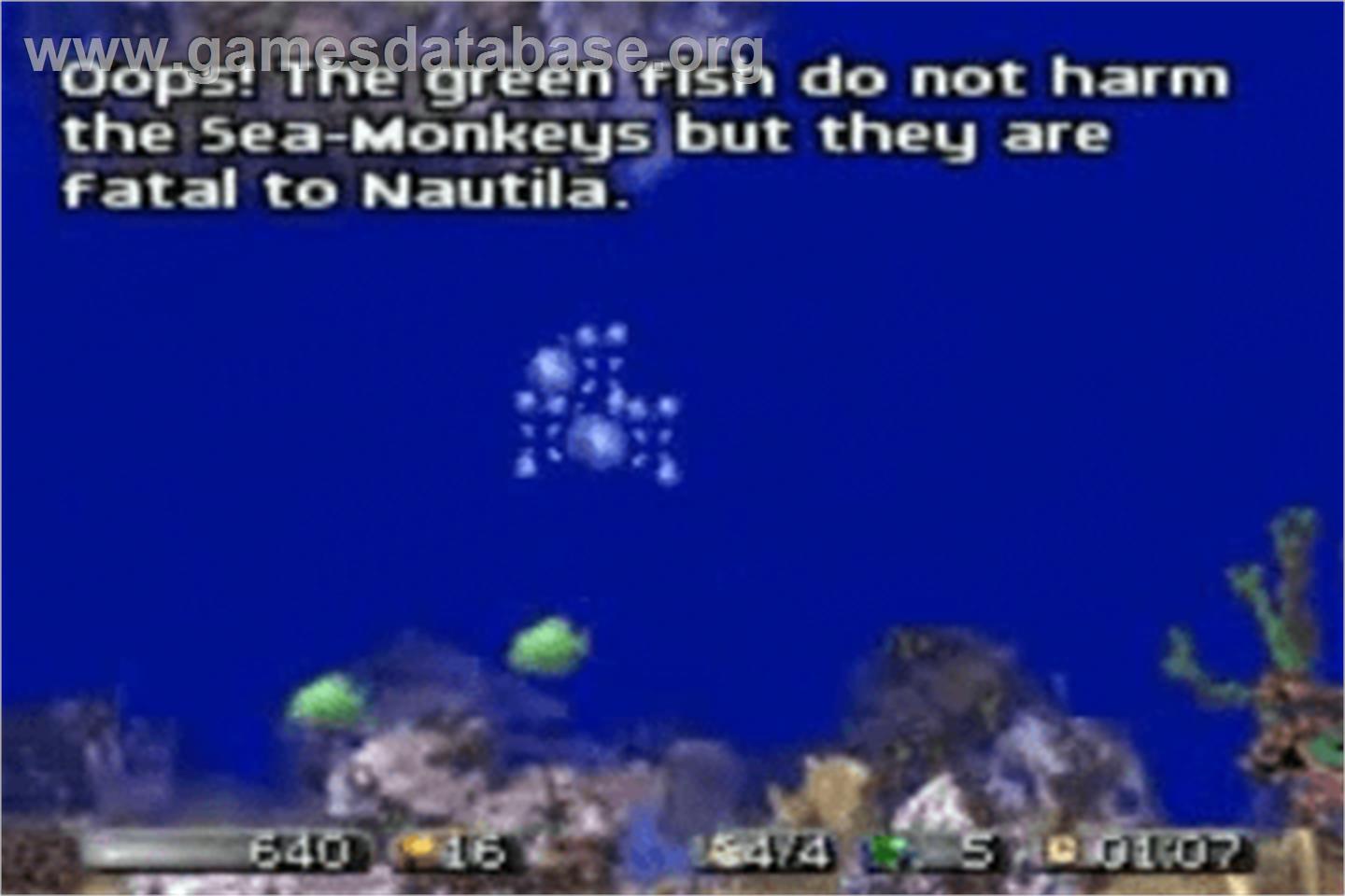Amazing Virtual Sea-monkeys, The - Nintendo Game Boy Advance - Artwork - In Game