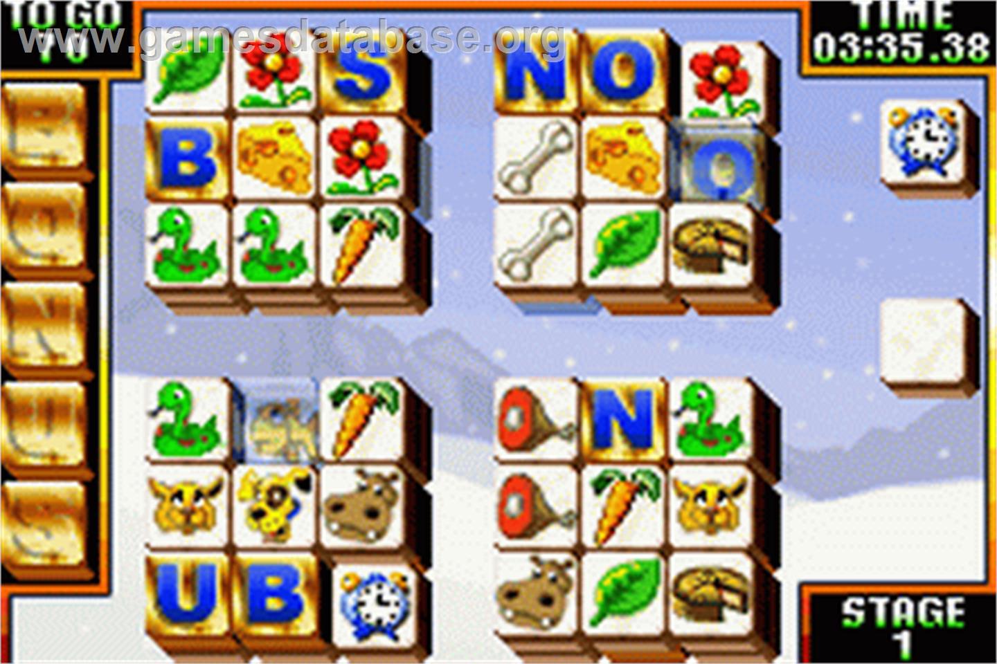 Animal Snap - Rescue Them 2 By 2 - Nintendo Game Boy Advance - Artwork - In Game