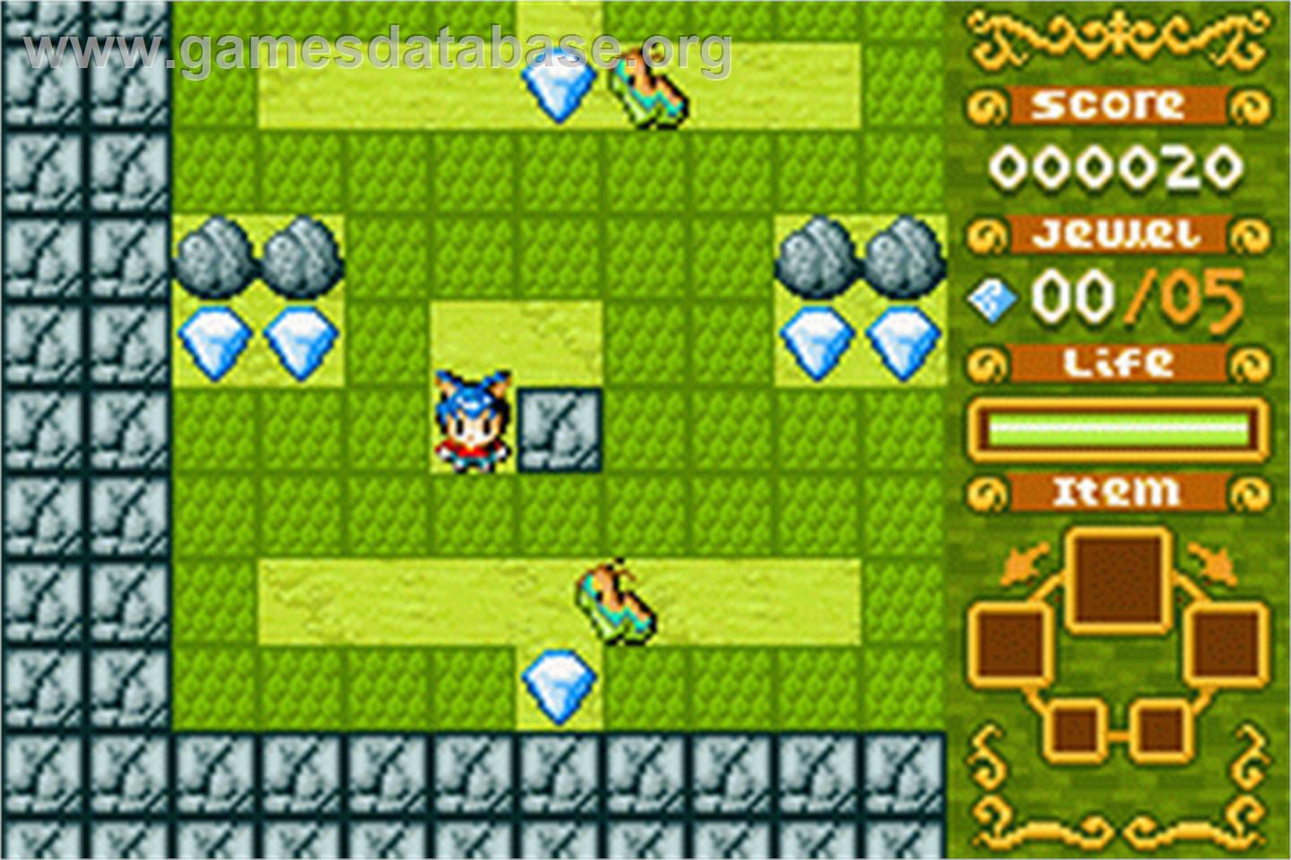 Boulder Dash EX - Nintendo Game Boy Advance - Artwork - In Game