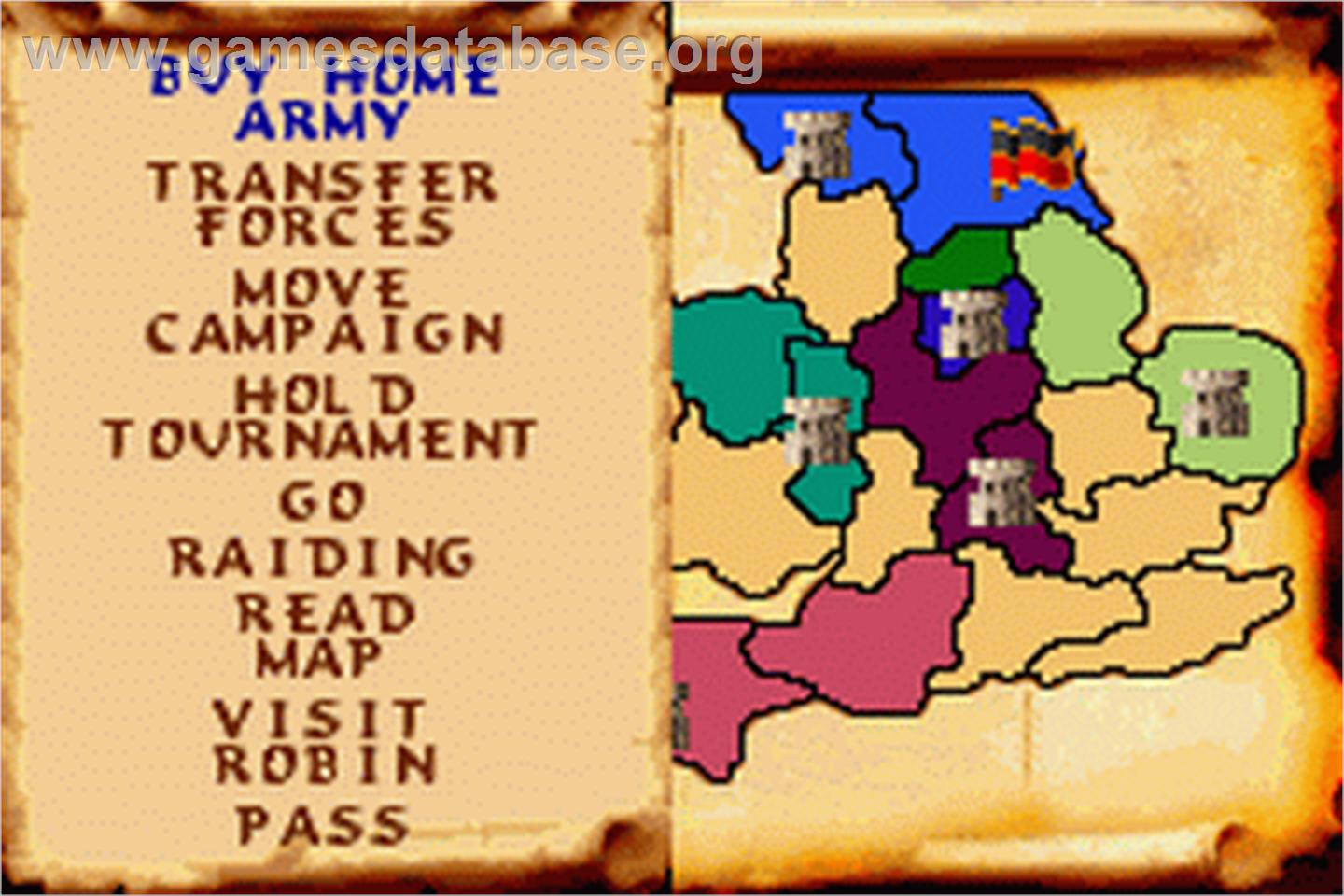 Defender of the Crown - Nintendo Game Boy Advance - Artwork - In Game