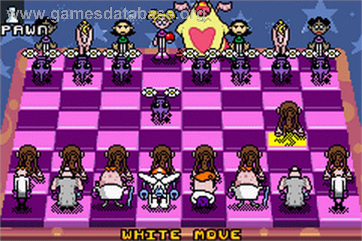 Dexter's Laboratory - Chess Challenge - Nintendo Game Boy Advance - Artwork - In Game