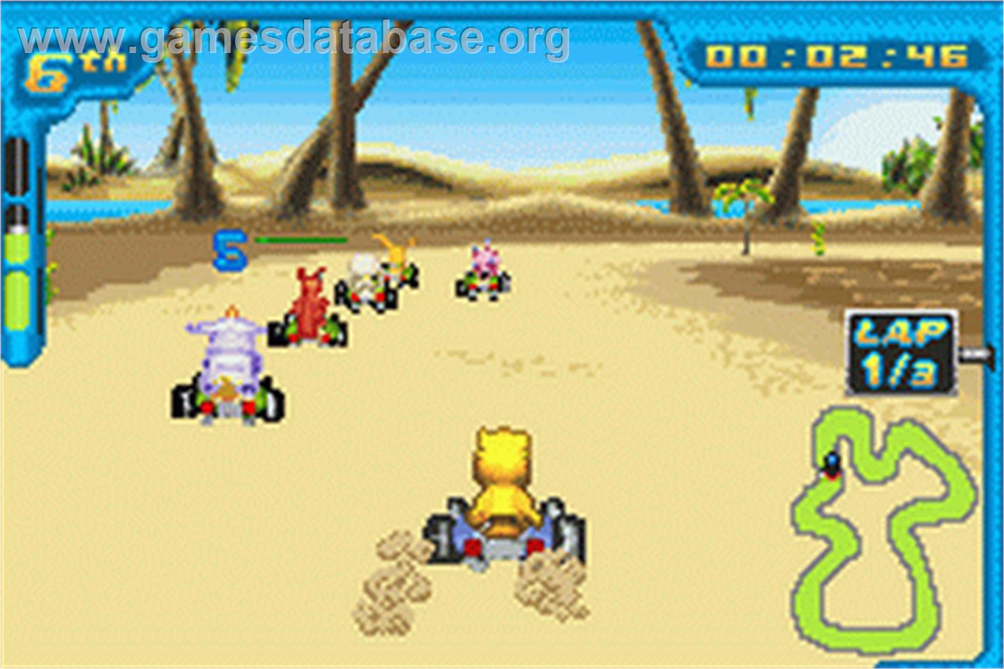 Digimon Racing - Nintendo Game Boy Advance - Artwork - In Game
