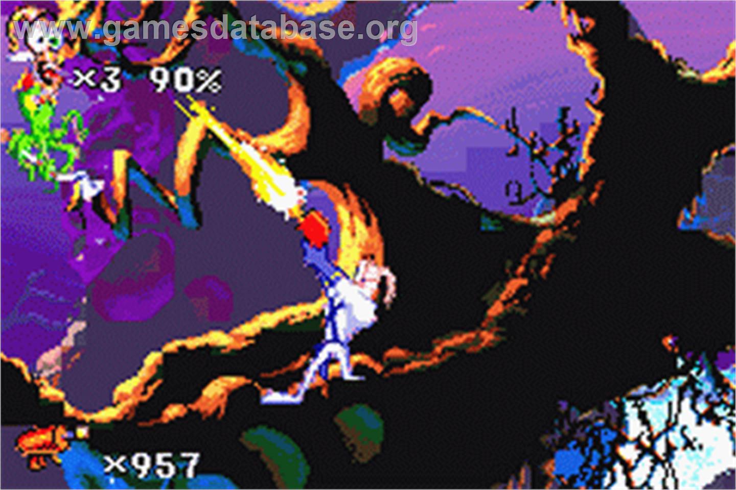 Earthworm Jim 2 - Nintendo Game Boy Advance - Artwork - In Game