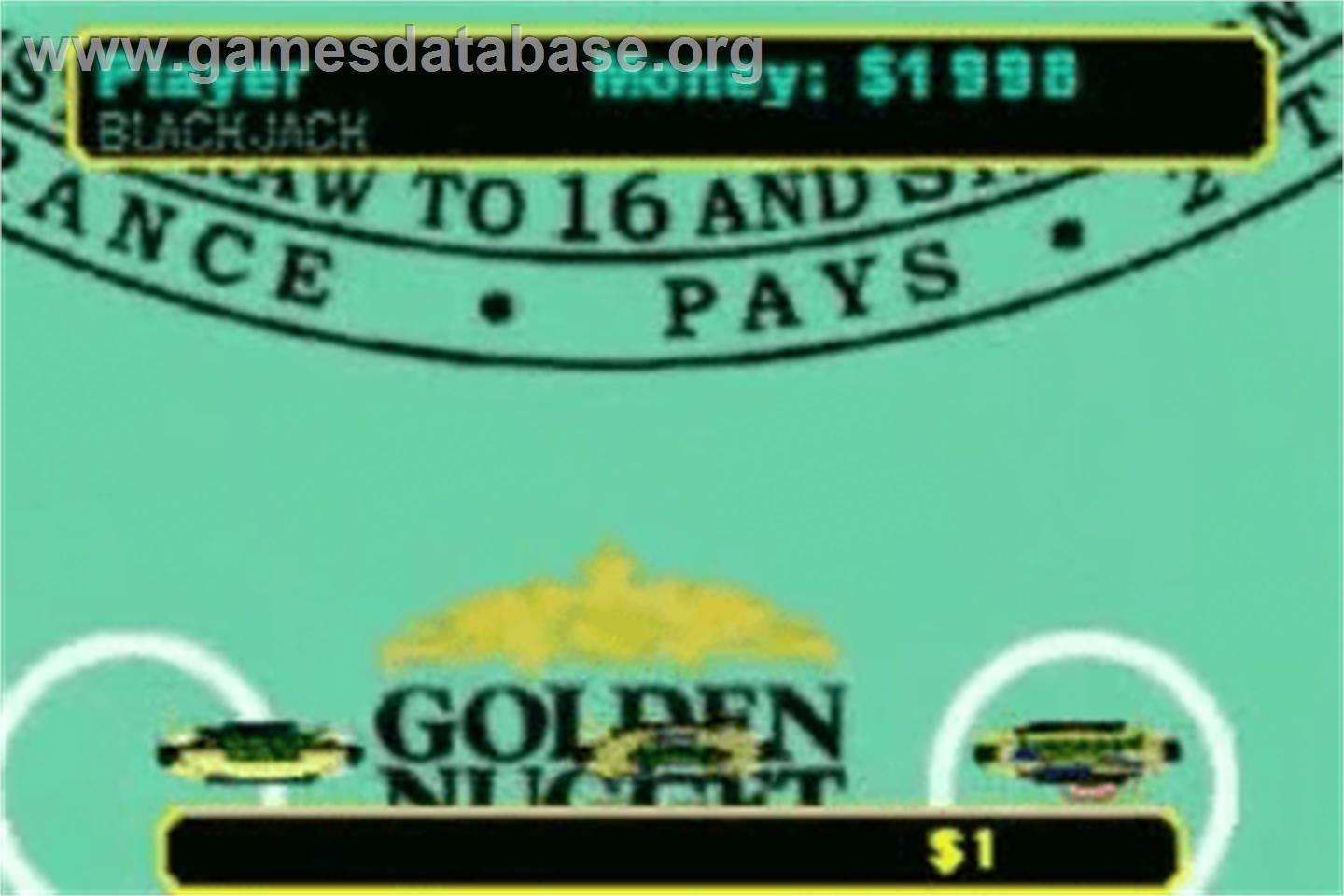 Golden Nugget Casino - Nintendo Game Boy Advance - Artwork - In Game