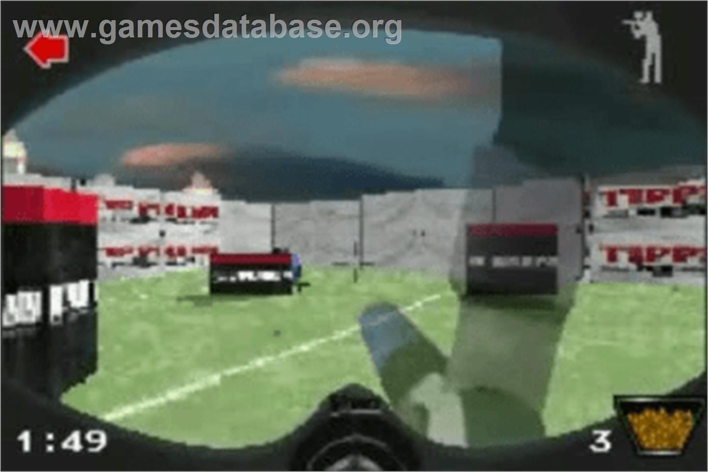 Greg Hastings' Tournament Paintball Max'd - Nintendo Game Boy Advance - Artwork - In Game