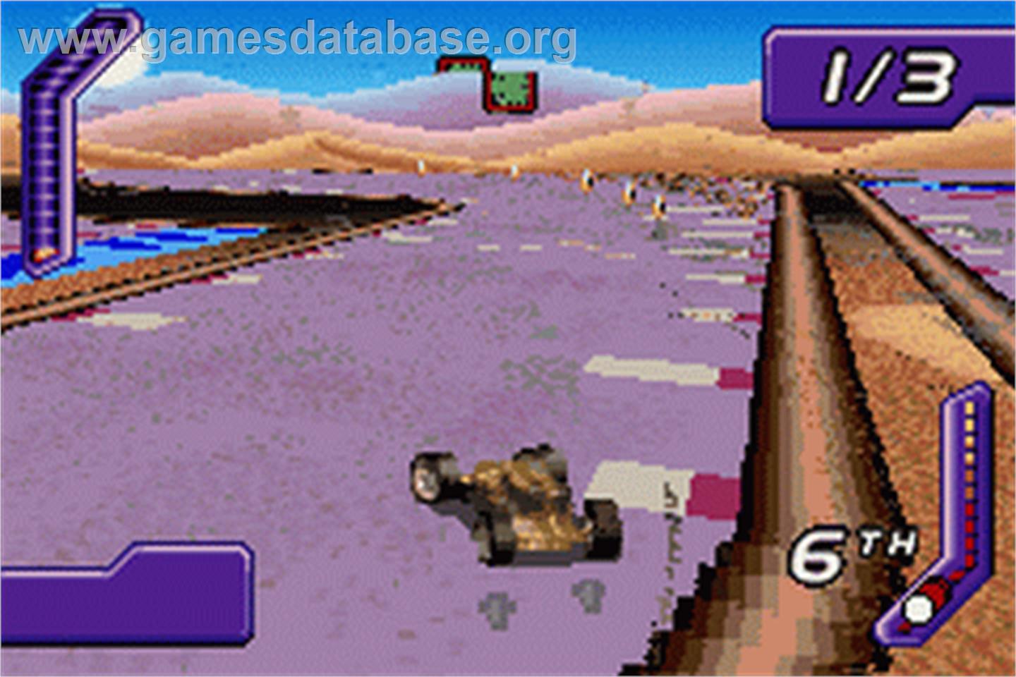 Hot Wheels - World Race - Nintendo Game Boy Advance - Artwork - In Game