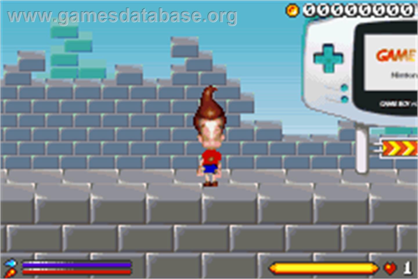 Jimmy Neutron - Boy Genius - Nintendo Game Boy Advance - Artwork - In Game