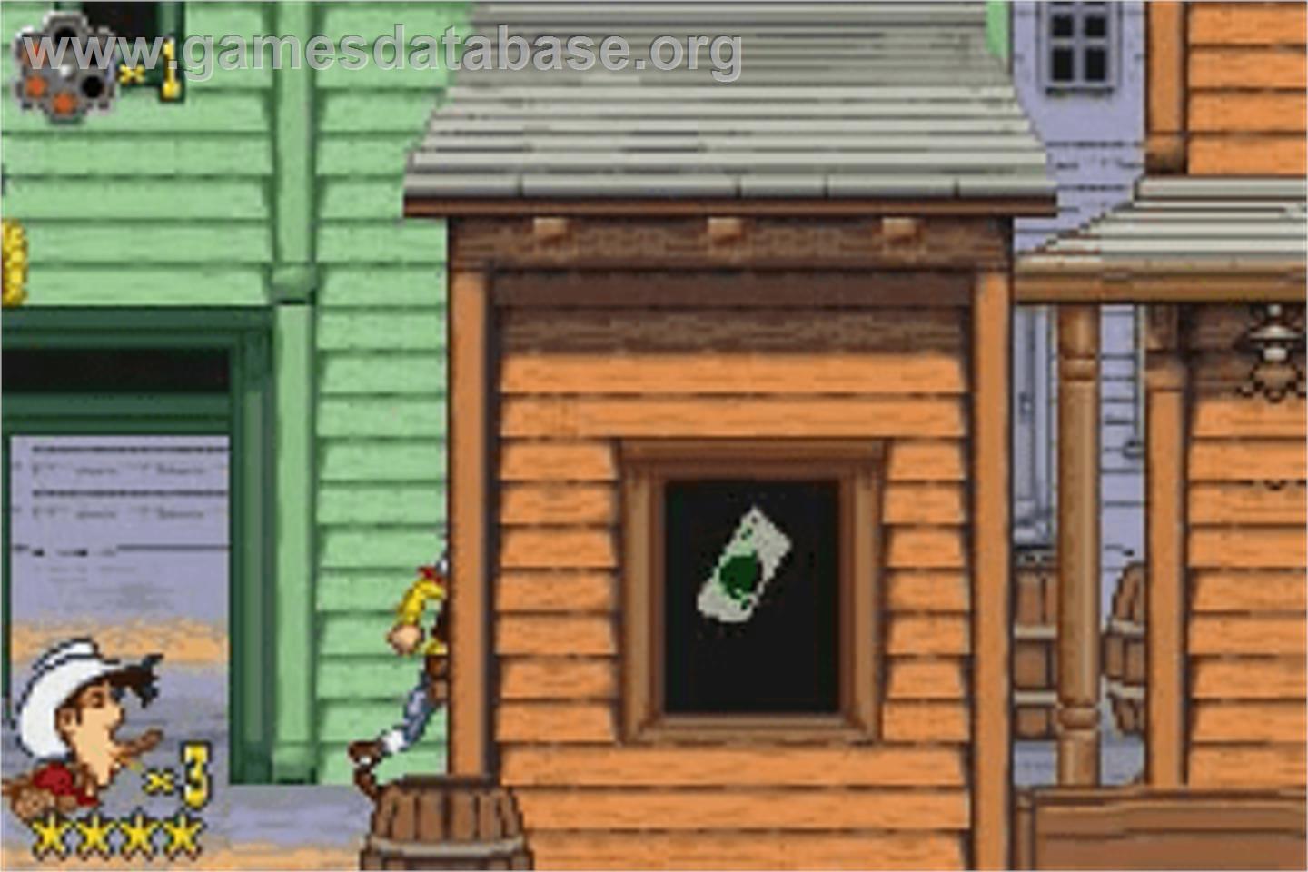 Lucky Luke: Wanted - Nintendo Game Boy Advance - Artwork - In Game