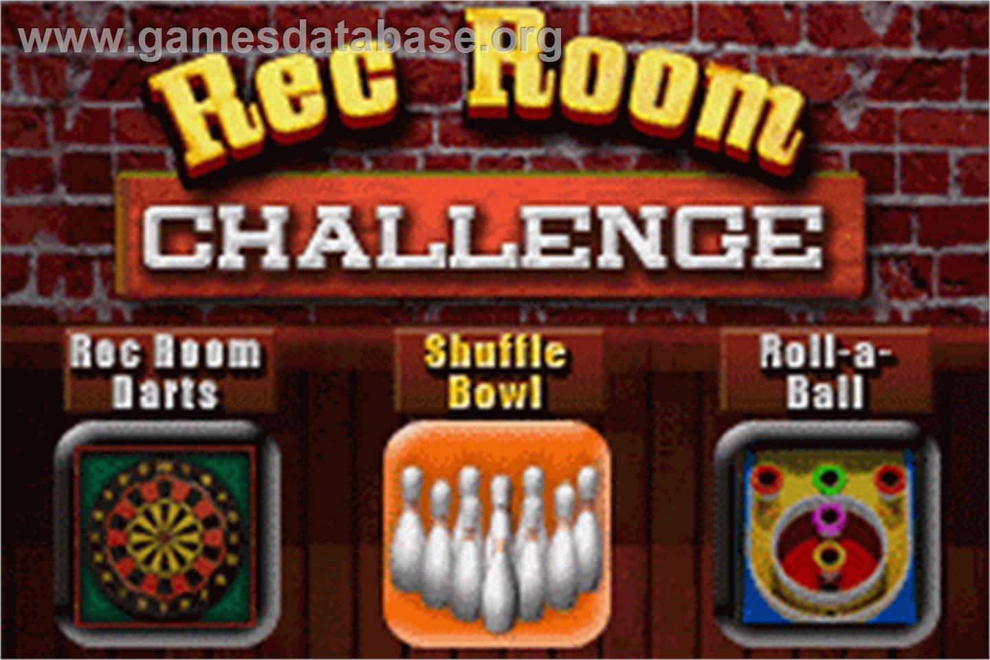 Majesco's Rec Room Challenge - Nintendo Game Boy Advance - Artwork - In Game