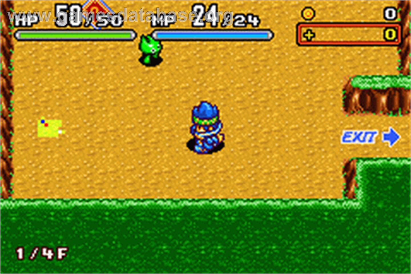 Monster Gate - Ooinaru Dungeon - Fuuin No Orb - Nintendo Game Boy Advance - Artwork - In Game