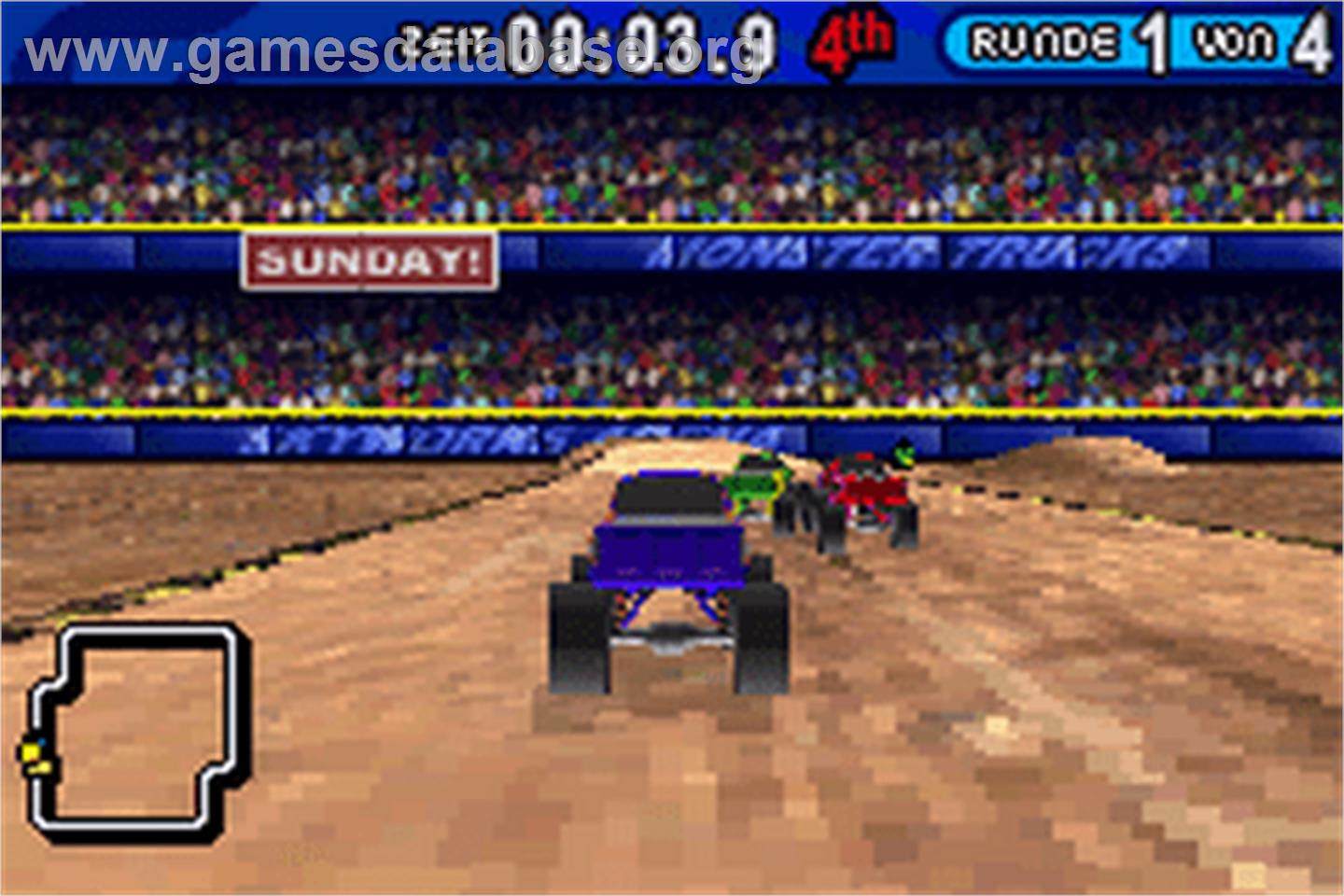 Monster Trucks Mayhem - Nintendo Game Boy Advance - Artwork - In Game