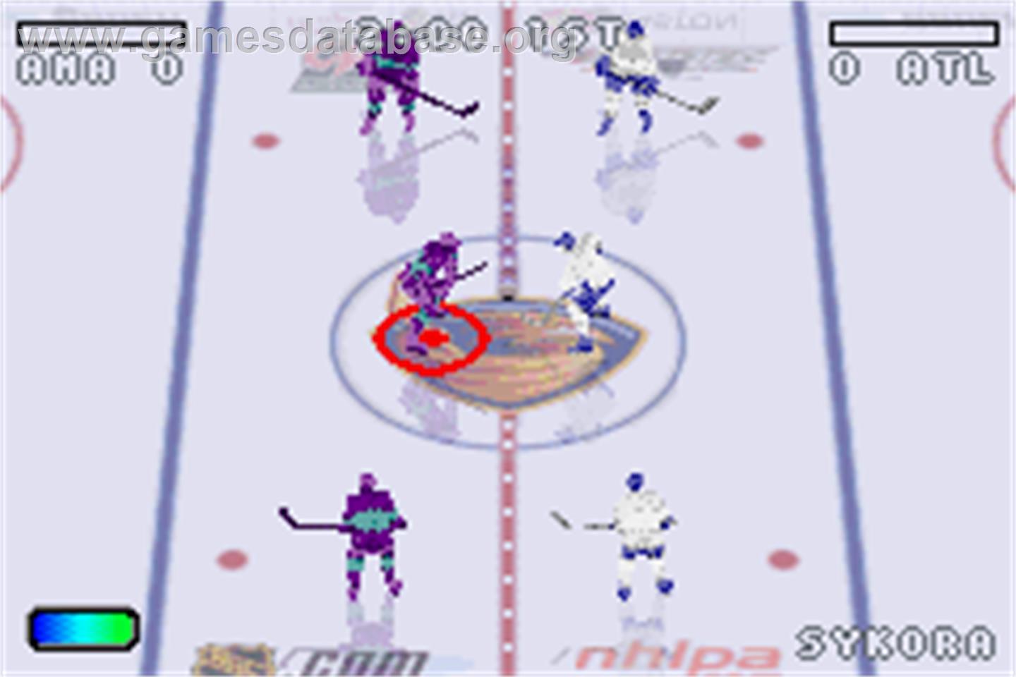 NHL Hitz 20-03 - Nintendo Game Boy Advance - Artwork - In Game