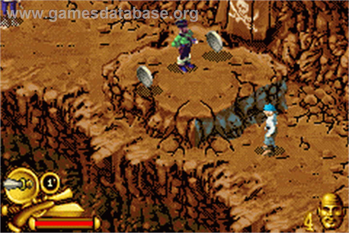 Pirates of the Caribbean: The Curse of the Black Pearl - Nintendo Game Boy Advance - Artwork - In Game