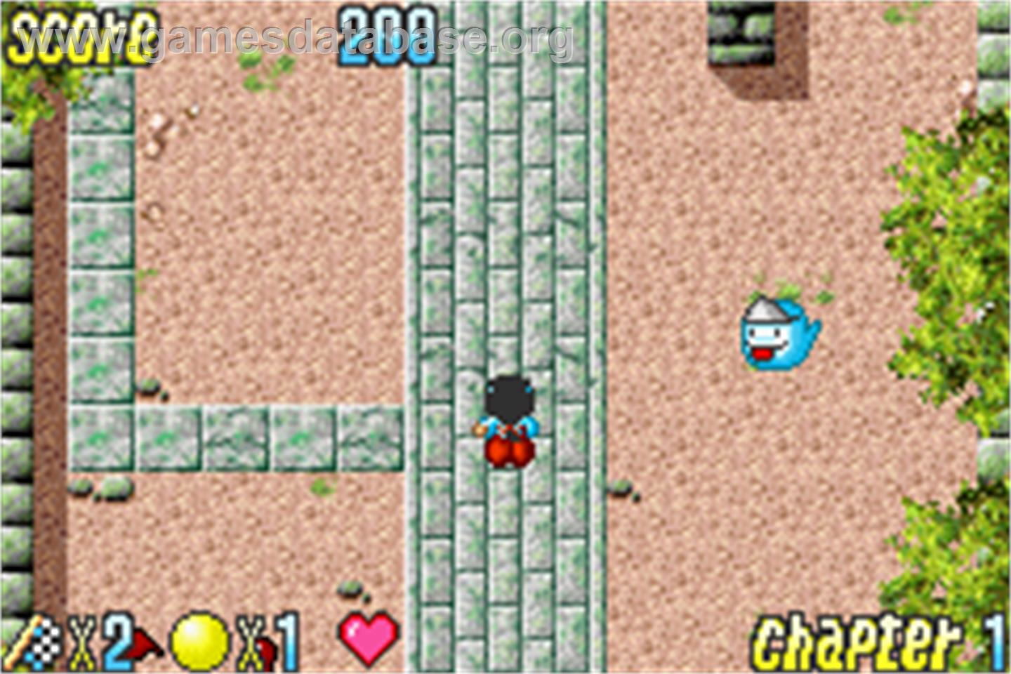 Pocky & Rocky with Becky - Nintendo Game Boy Advance - Artwork - In Game