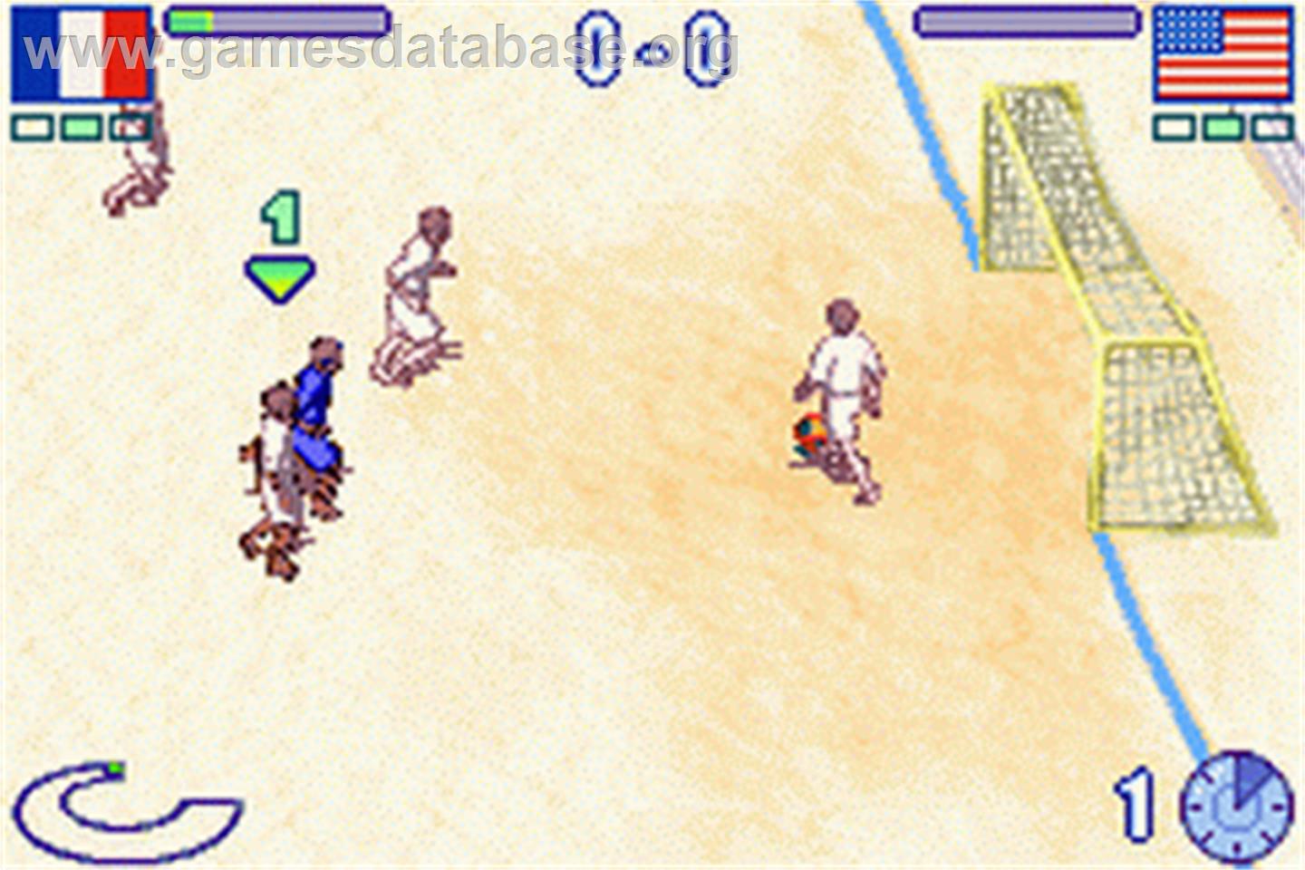 Pro Beach Soccer - Nintendo Game Boy Advance - Artwork - In Game