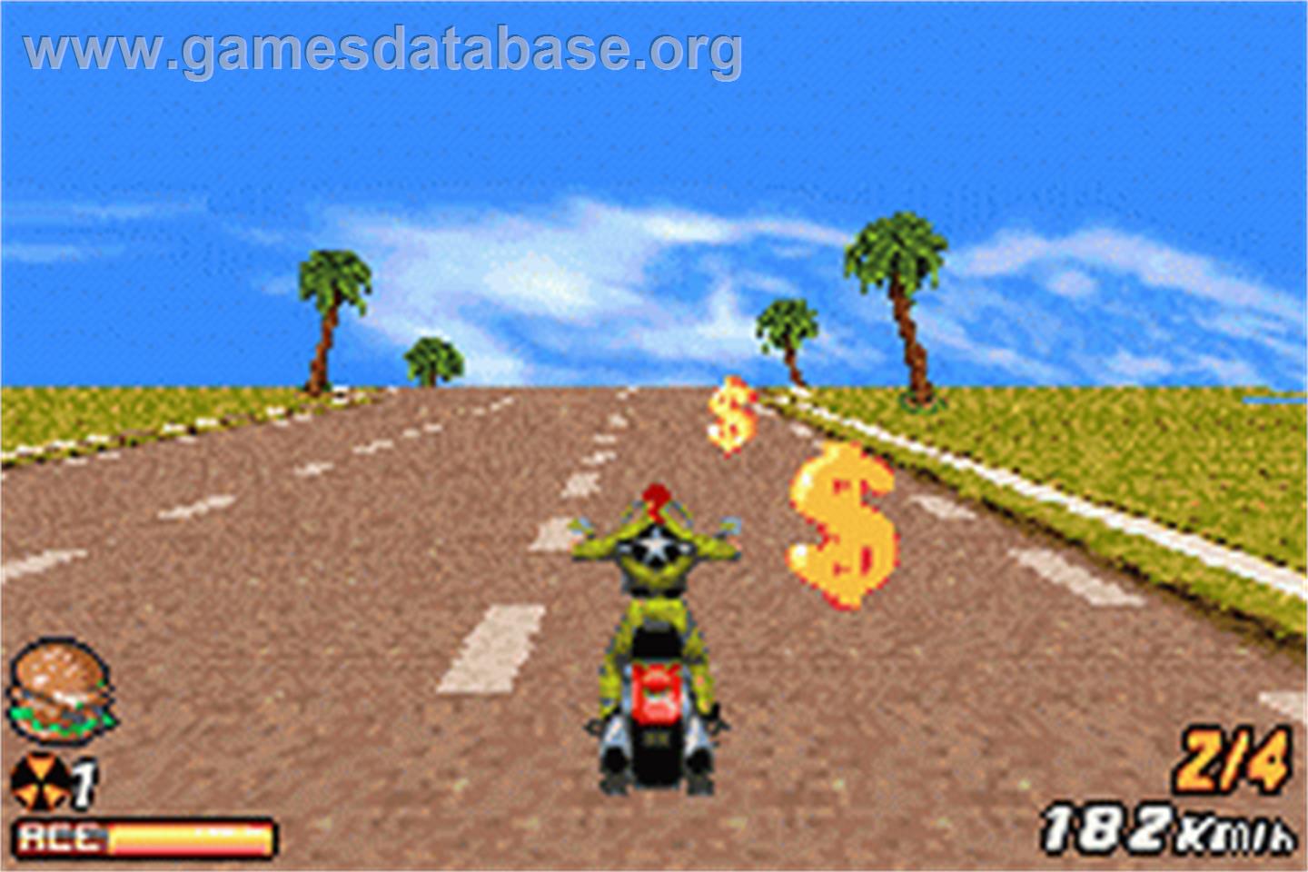 Road Rash - Jailbreak - Nintendo Game Boy Advance - Artwork - In Game