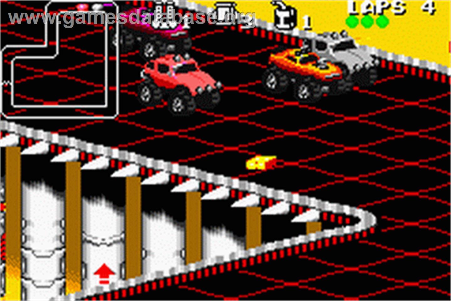 Rock N' Roll Racing - Nintendo Game Boy Advance - Artwork - In Game