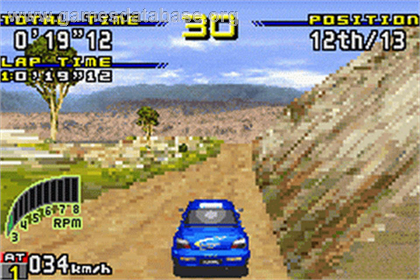 Sega Rally Championship - Nintendo Game Boy Advance - Artwork - In Game