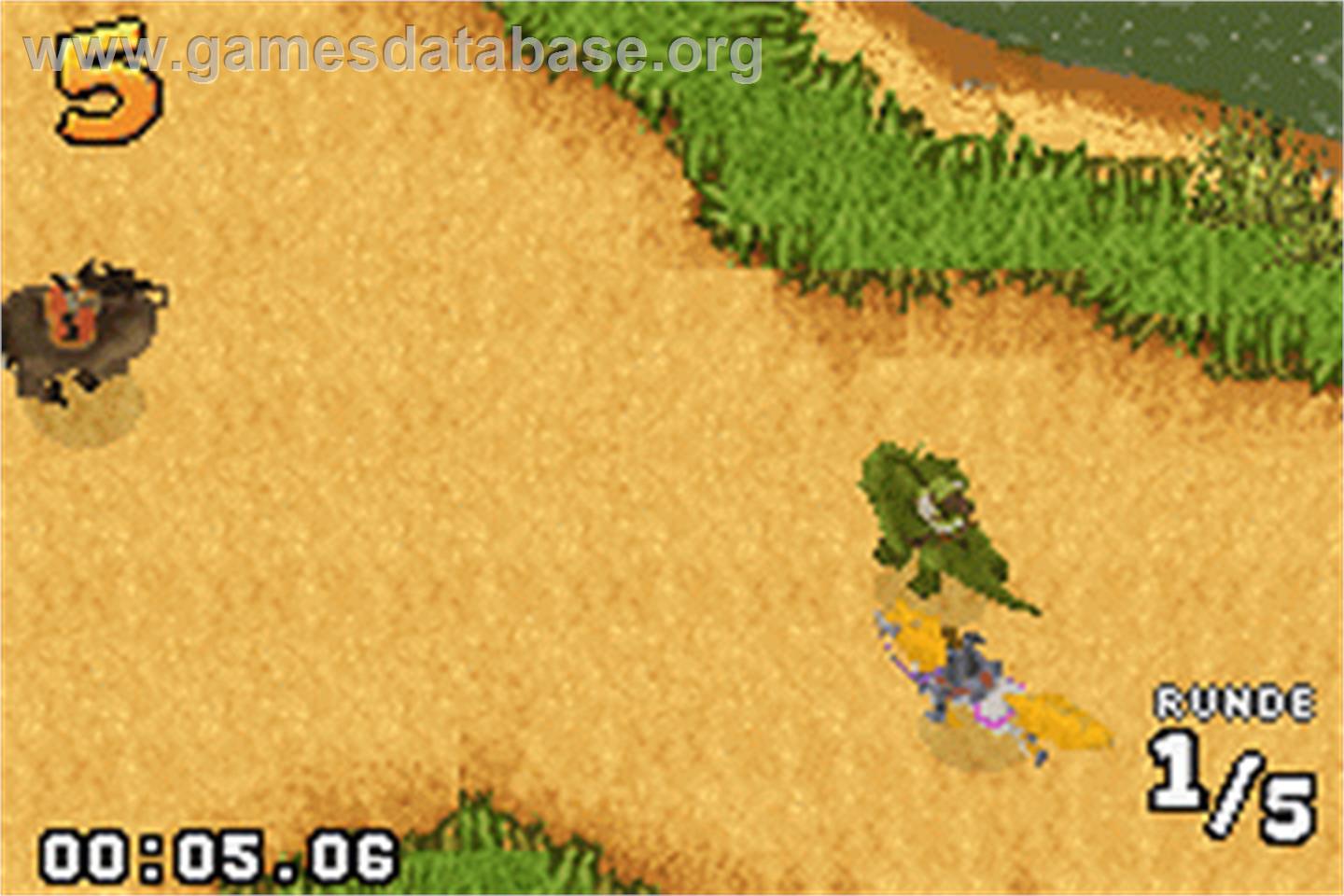 Shrek Smash N' Crash Racing - Nintendo Game Boy Advance - Artwork - In Game