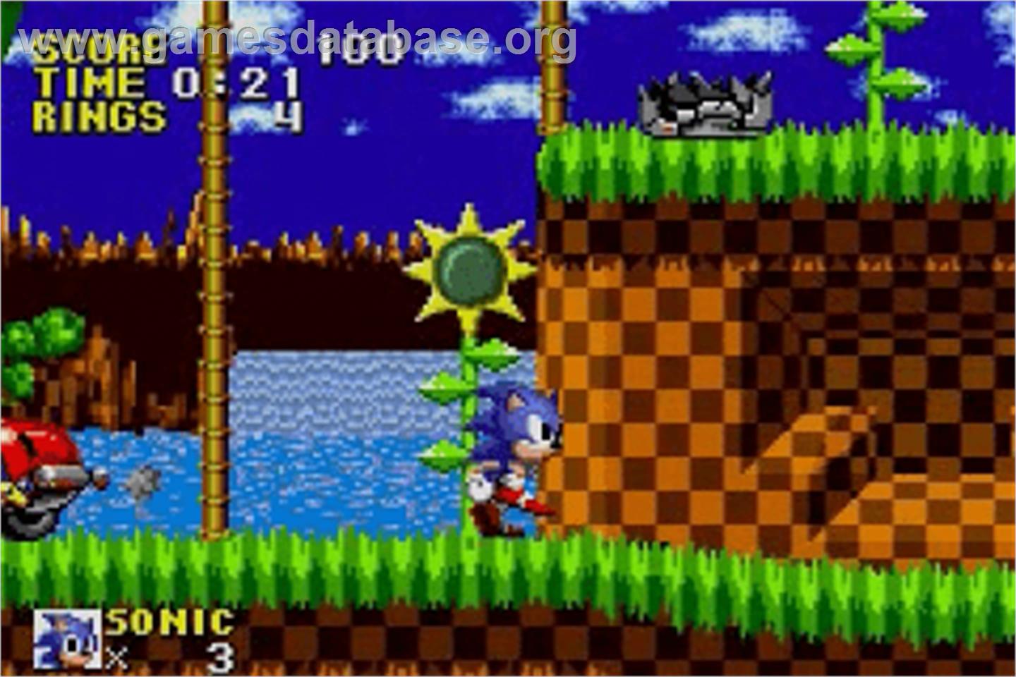 Sonic The Hedgehog - Nintendo Game Boy Advance - Artwork - In Game
