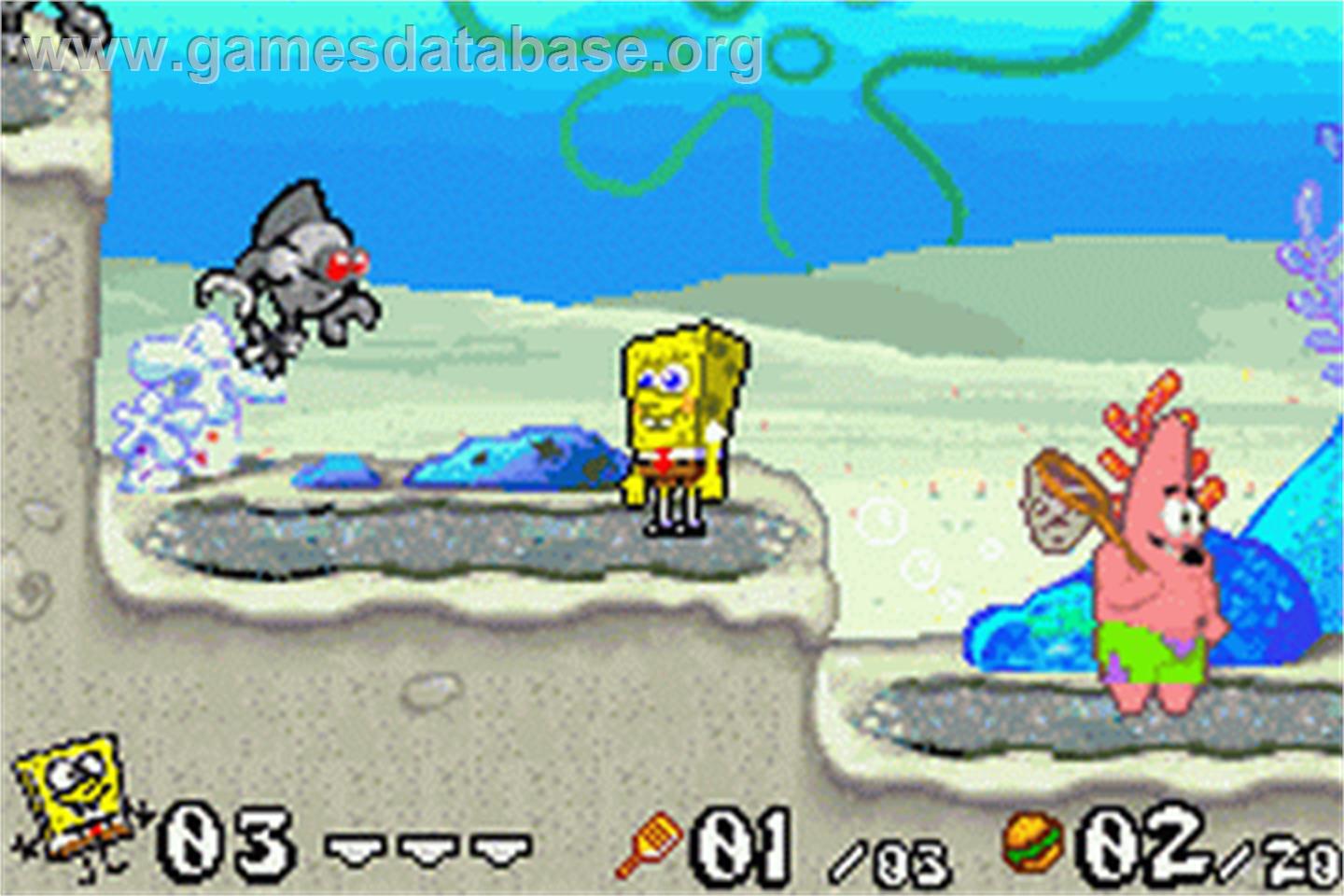 Spongebob Squarepants - Battle For Bikini Bottom - Nintendo Game Boy Advance - Artwork - In Game