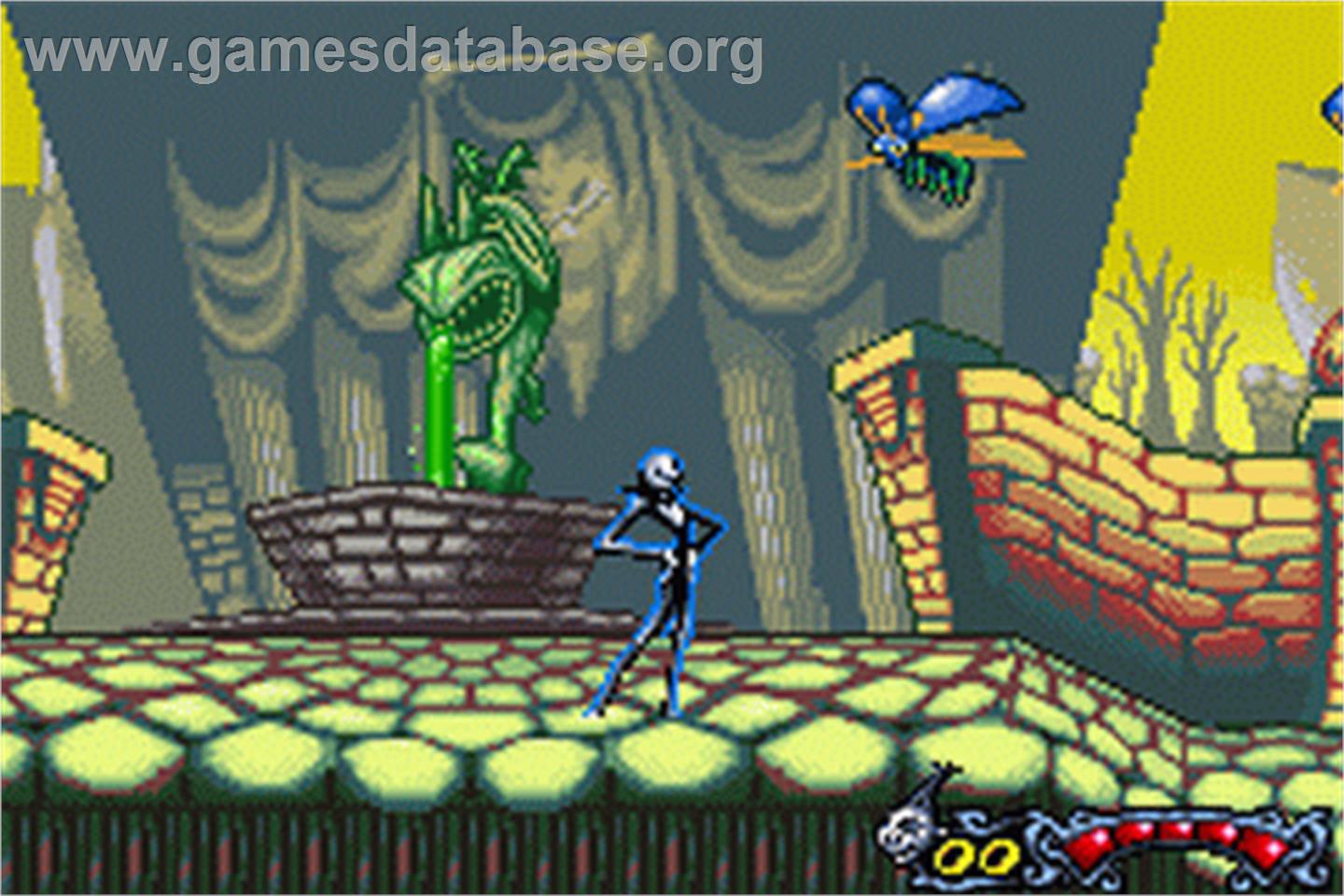 Tim Burton's The Nightmare Before Christmas - The Pumpkin King - Nintendo Game Boy Advance - Artwork - In Game