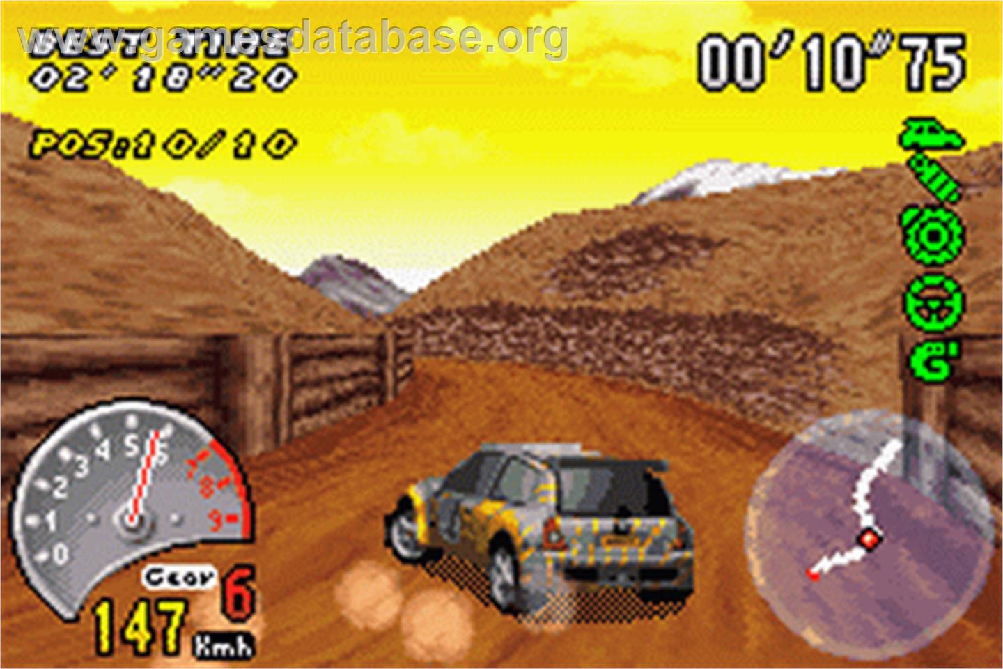 V-Rally 3 - Nintendo Game Boy Advance - Artwork - In Game