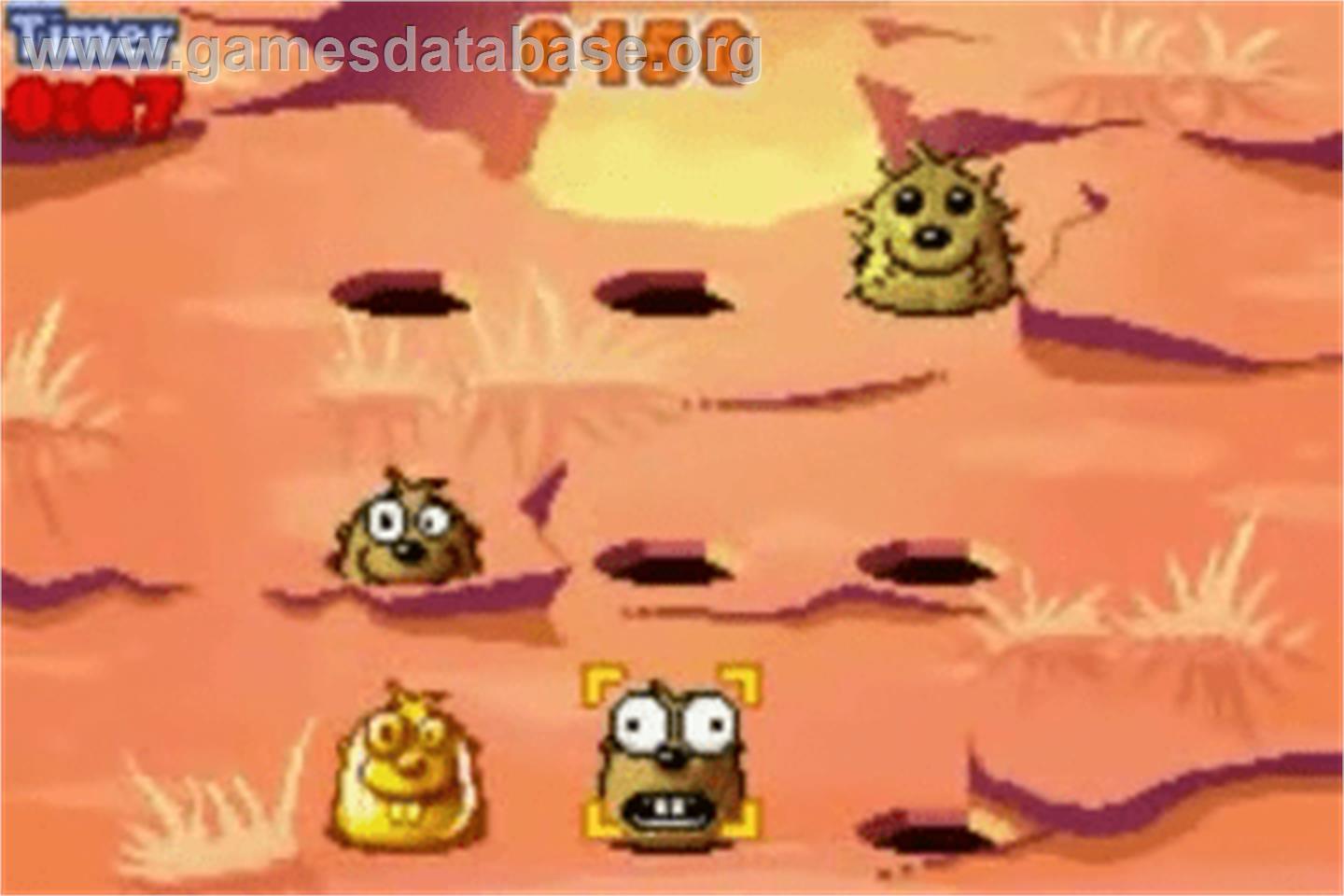 Whac-a-mole - Nintendo Game Boy Advance - Artwork - In Game